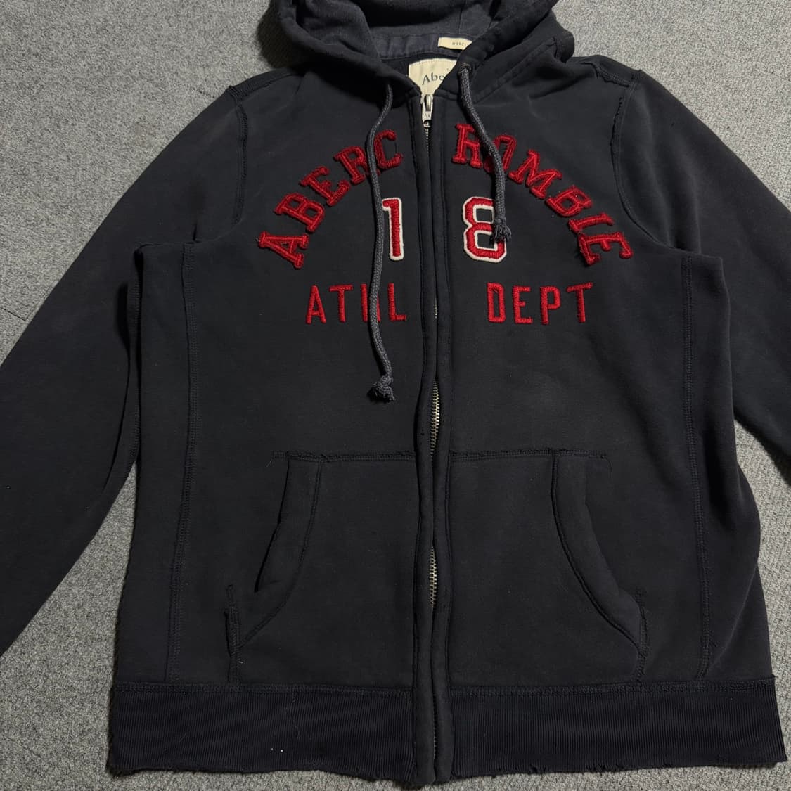 아베크롬비 네이비 후드집업 L 상품이미지2
