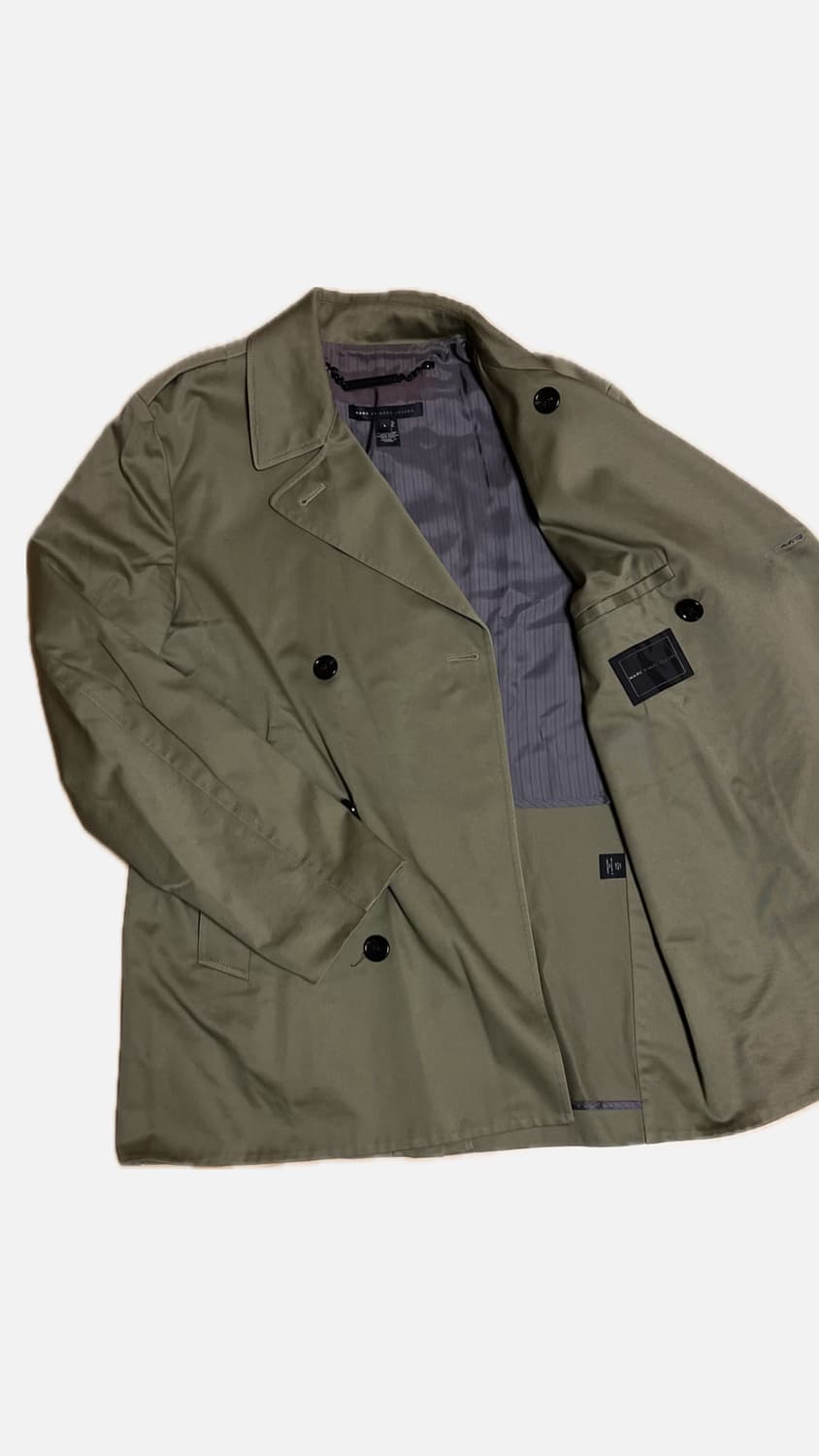 마크제이콥스 밀리터리 히든 버튼 트렌치 코트 L 상품이미지3