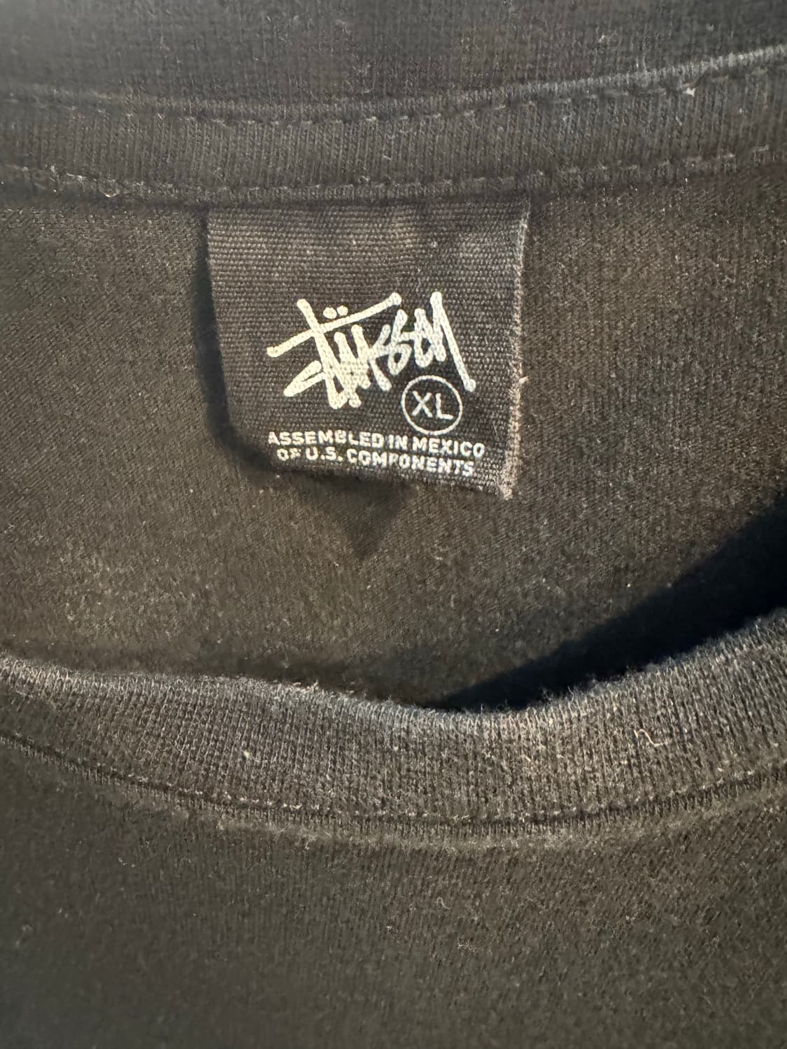STUSSY 드래곤 서클 로고 반팔 티셔츠 (블랙) 상품이미지5