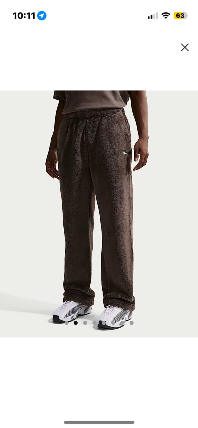 나이키 녹타 플리스팬츠 브라운 상품이미지1