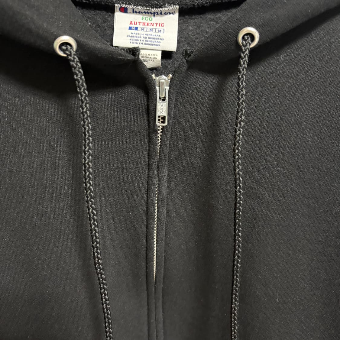 챔피온 로고 후드집업 / 블랙, M 상품이미지5