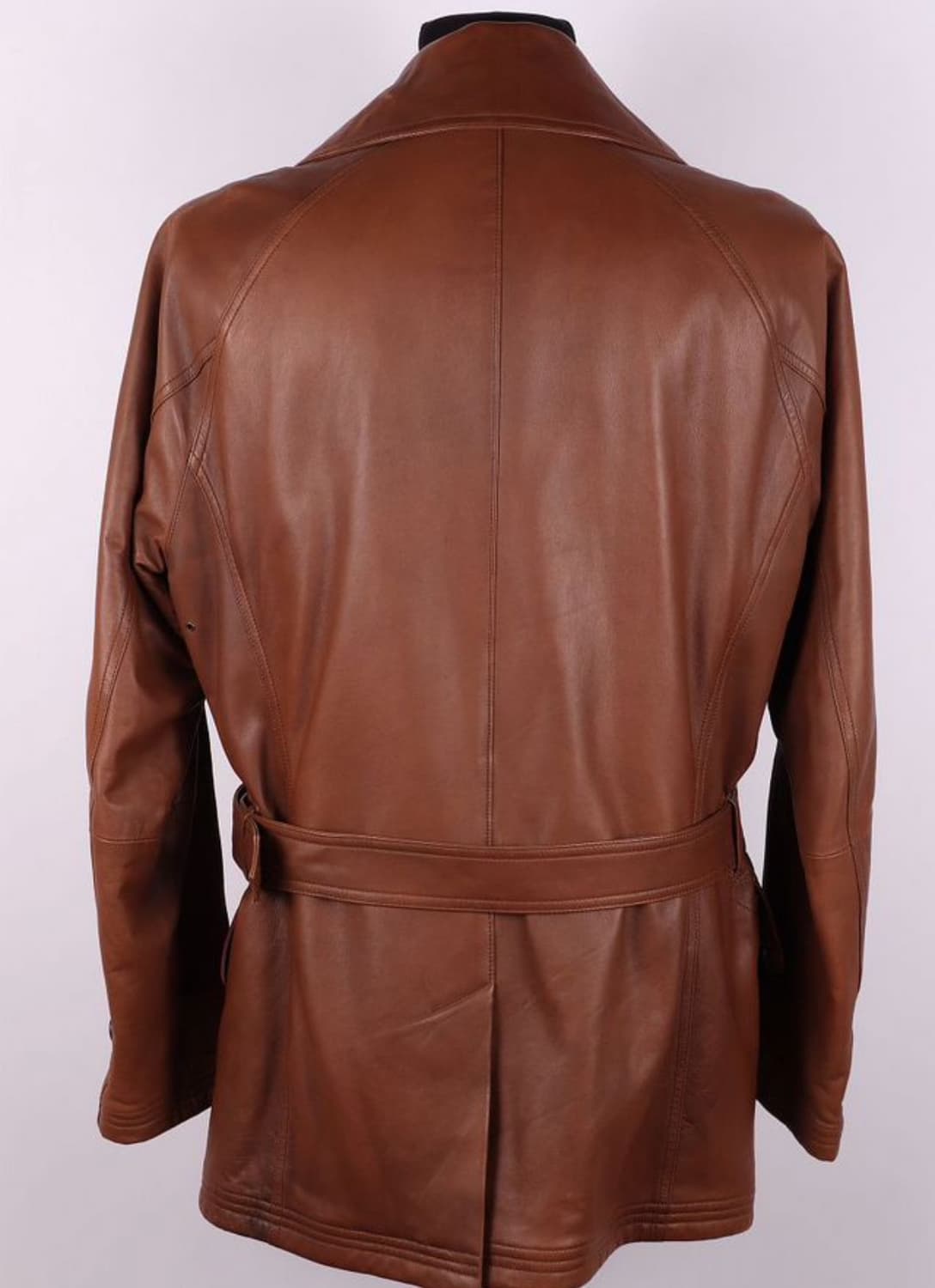 랄프 로렌 퍼플라벨 벨티드 재킷(레더-램스킨)L 사이즈-해외발송 상품이미지7