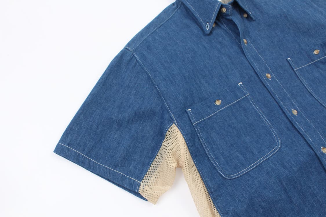 ORSLOW × BEAMS Fishing Denim Shirt  상품이미지4