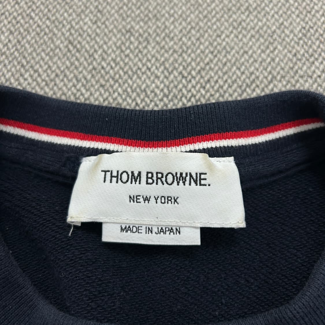 톰브라운 루프백 4바 네이비 스웻셔츠(3) 상품이미지2