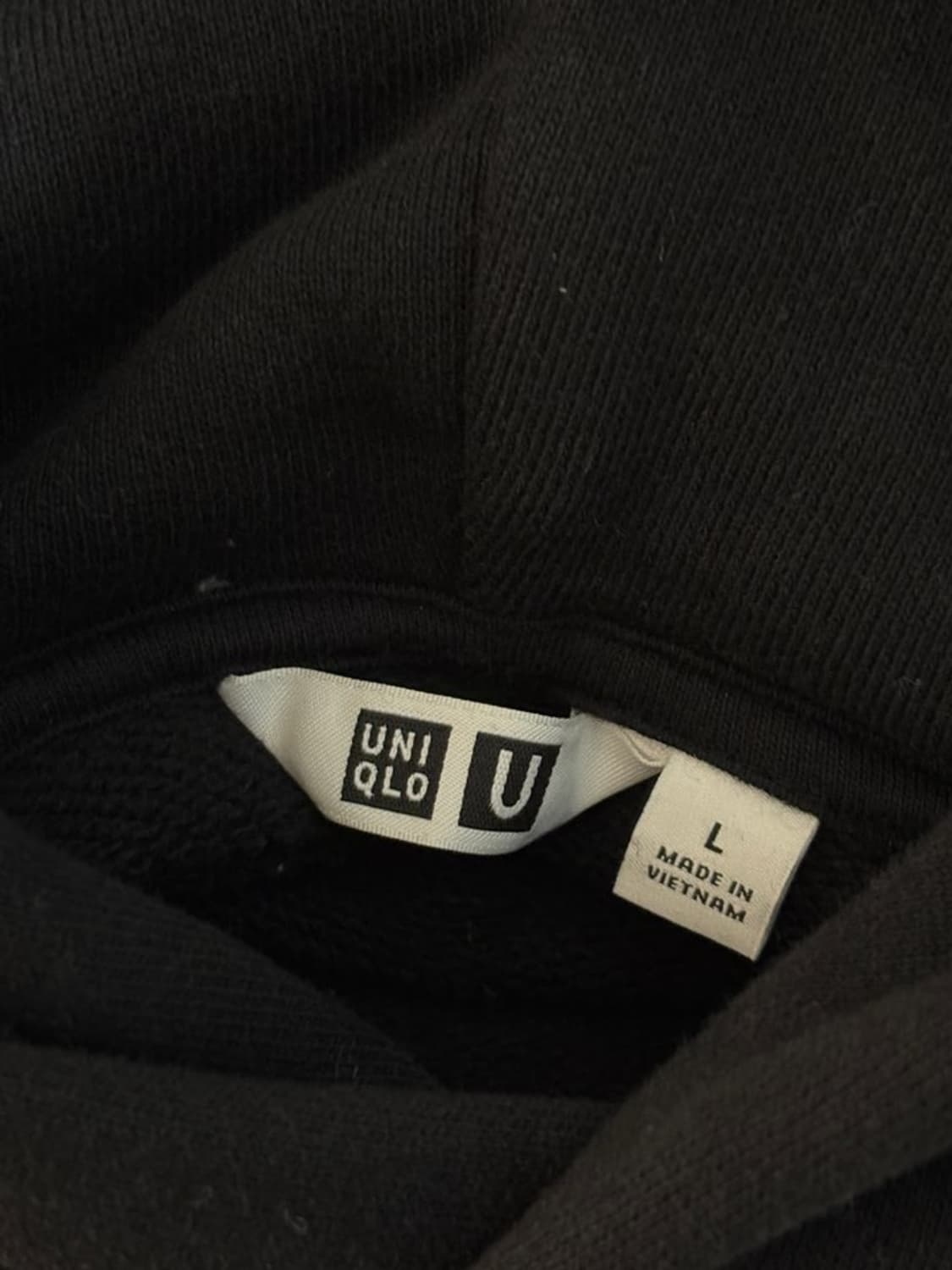 유니클로 U 르메르 블랙 후드티 상품이미지6