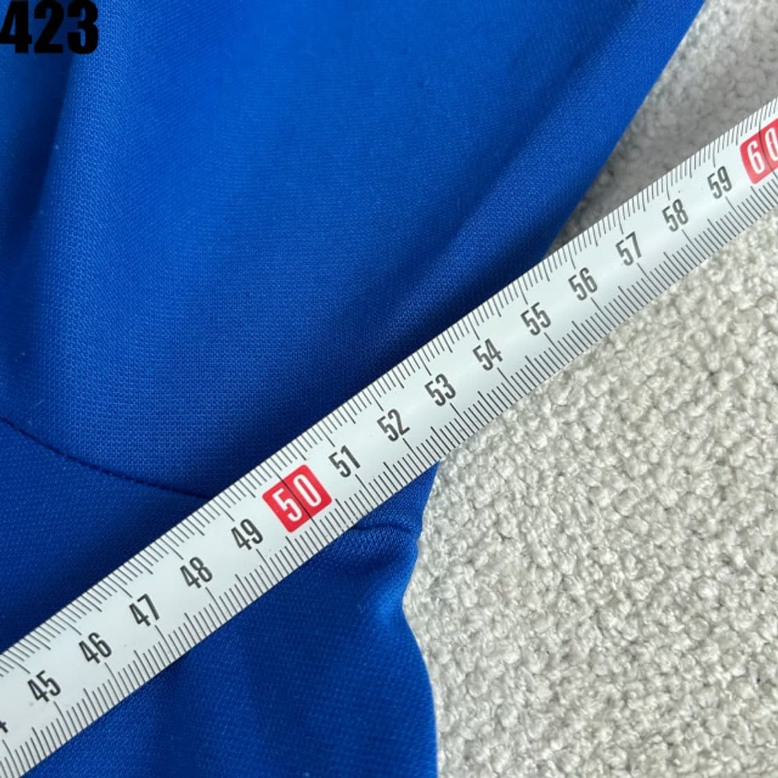 아디다스 파랑색 삼선 트랙탑 XL 져지 집업 자켓 상품이미지4