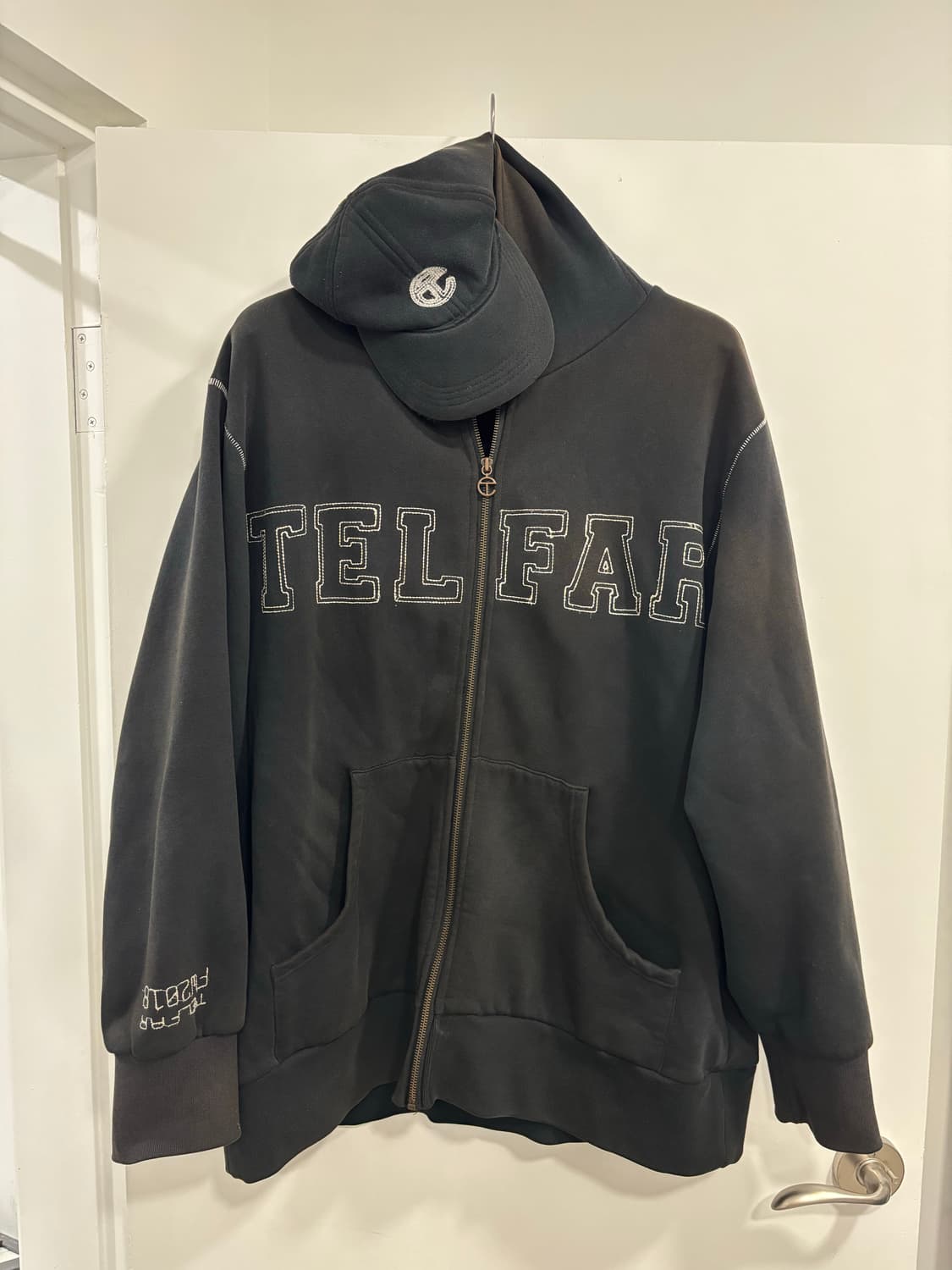 Telfar Logo Zip Hoodie with Cap 상품이미지1