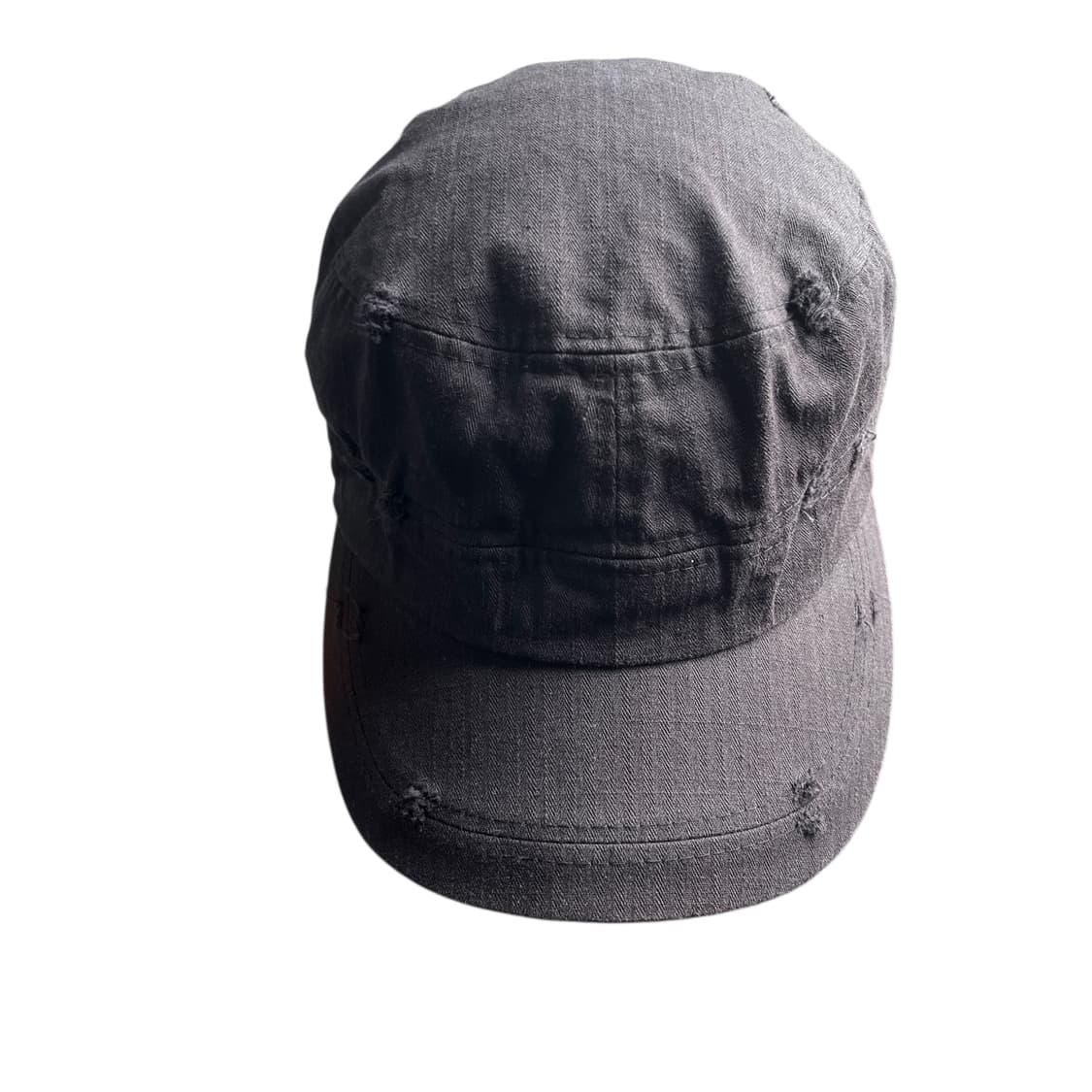 데미지 워싱 밀리테리 캡 블랙 상품이미지2