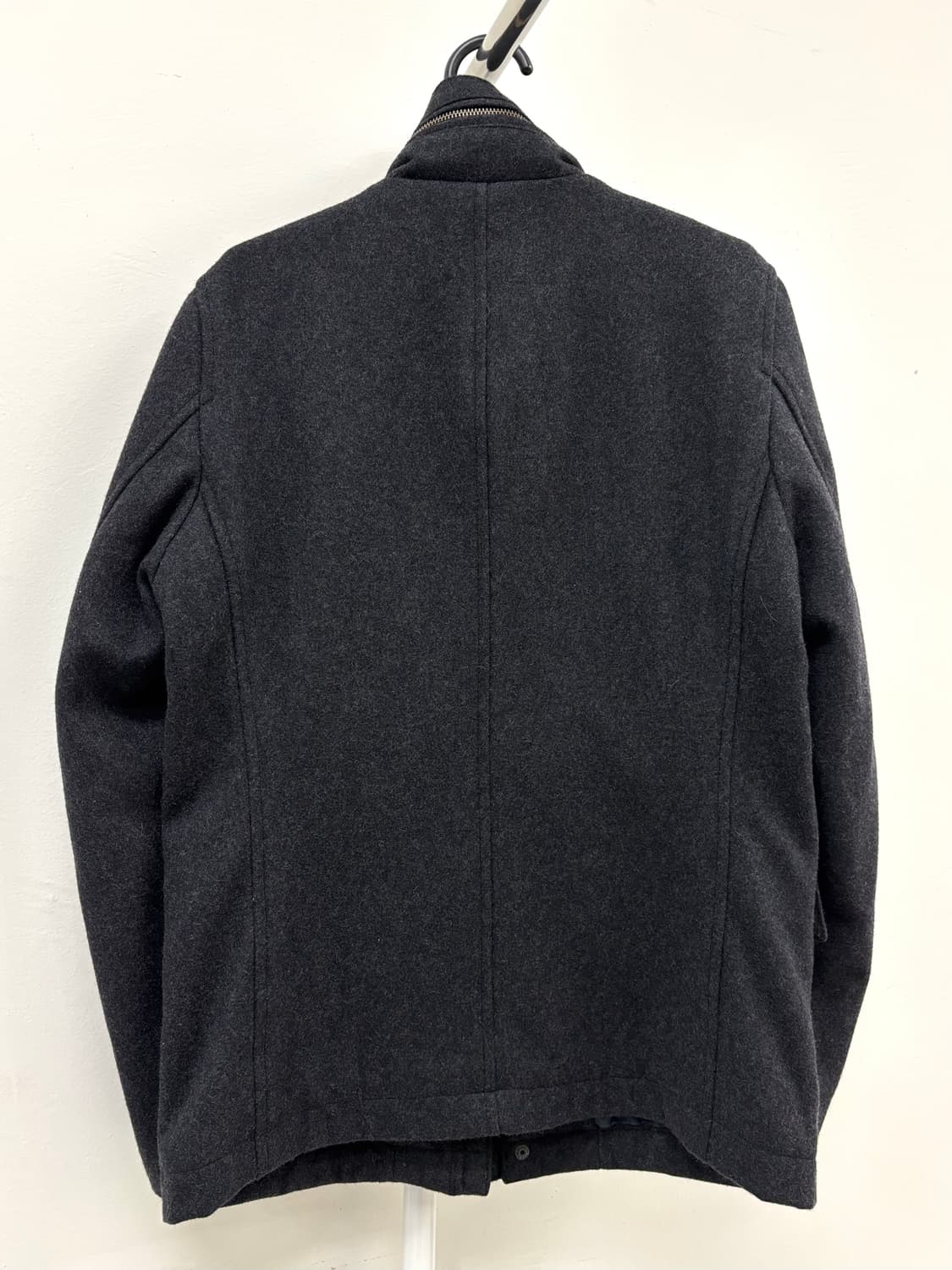 빈티지 차콜 투웨이 하이넥 자켓 y2k 상품이미지8