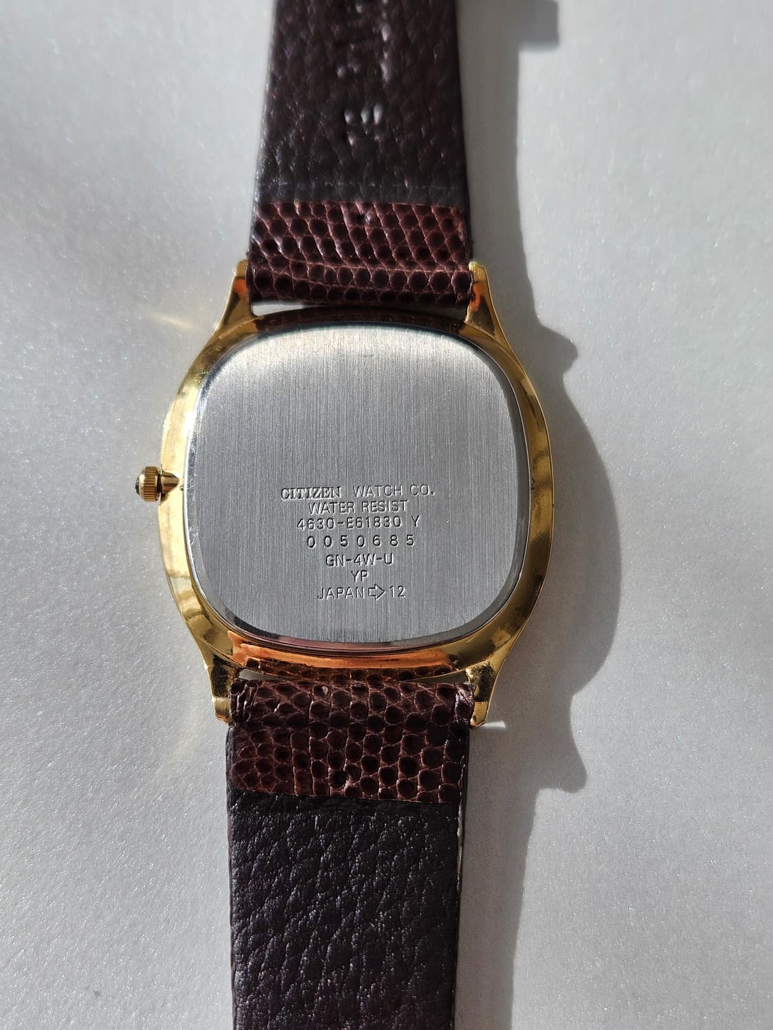 시티즌 FORMA 금장 가죽 손목시계 상품이미지5