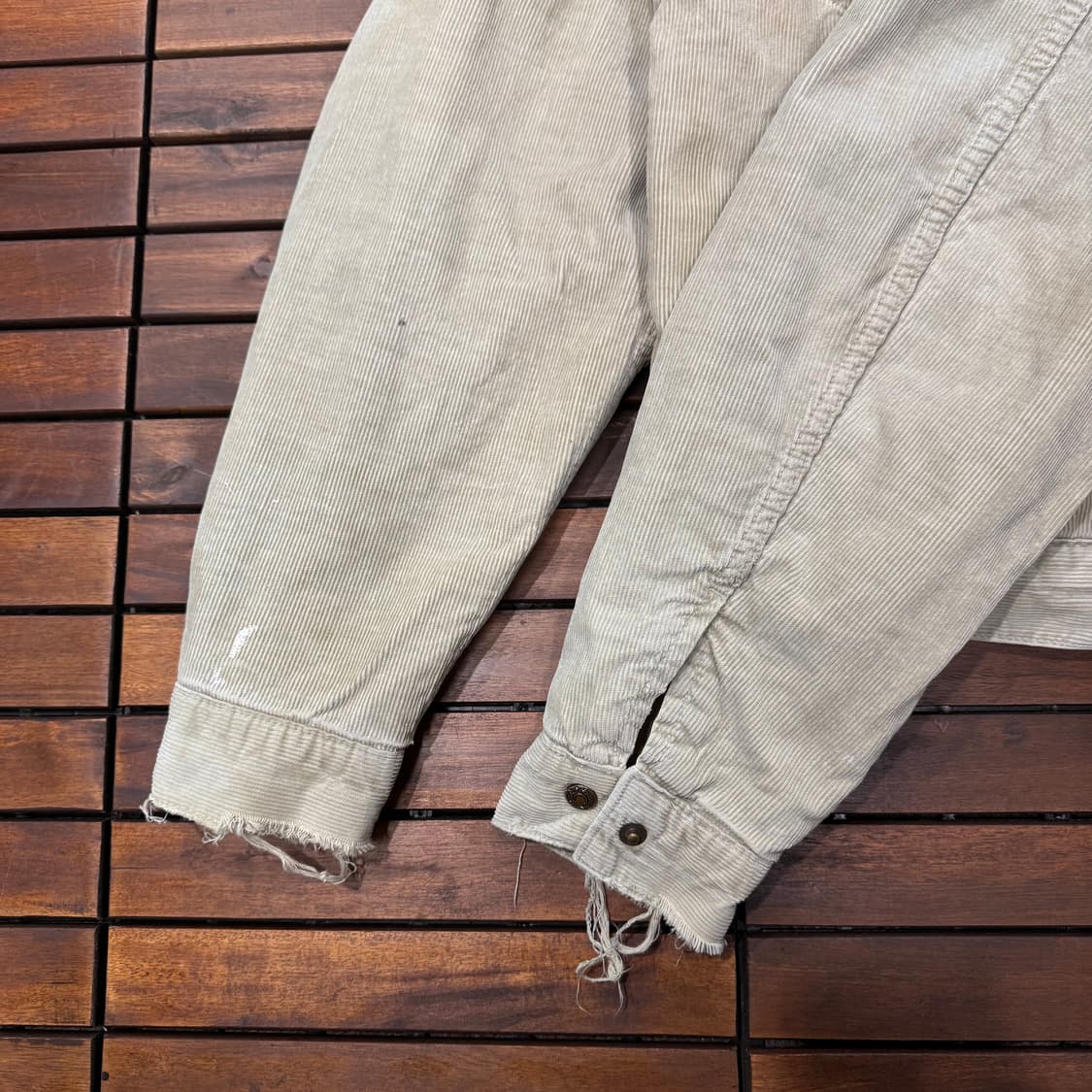 90s 리바이스 더티 에이징 쉐르파 트러커 자켓 made in ITALY 상품이미지3