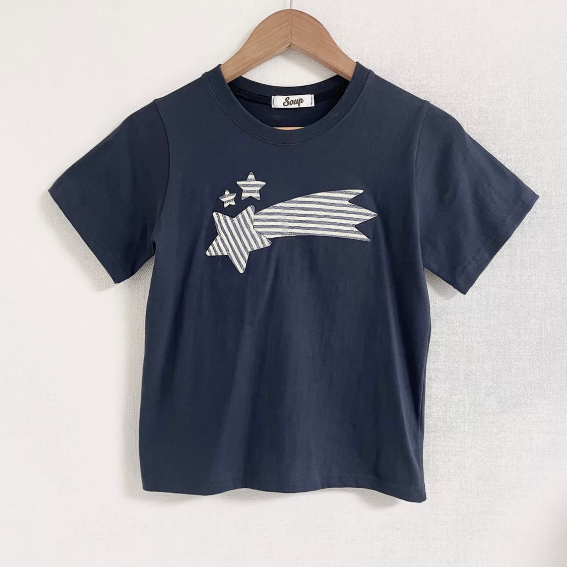 Star Patch Short-sleeved T-shirt (navy) 상품이미지7