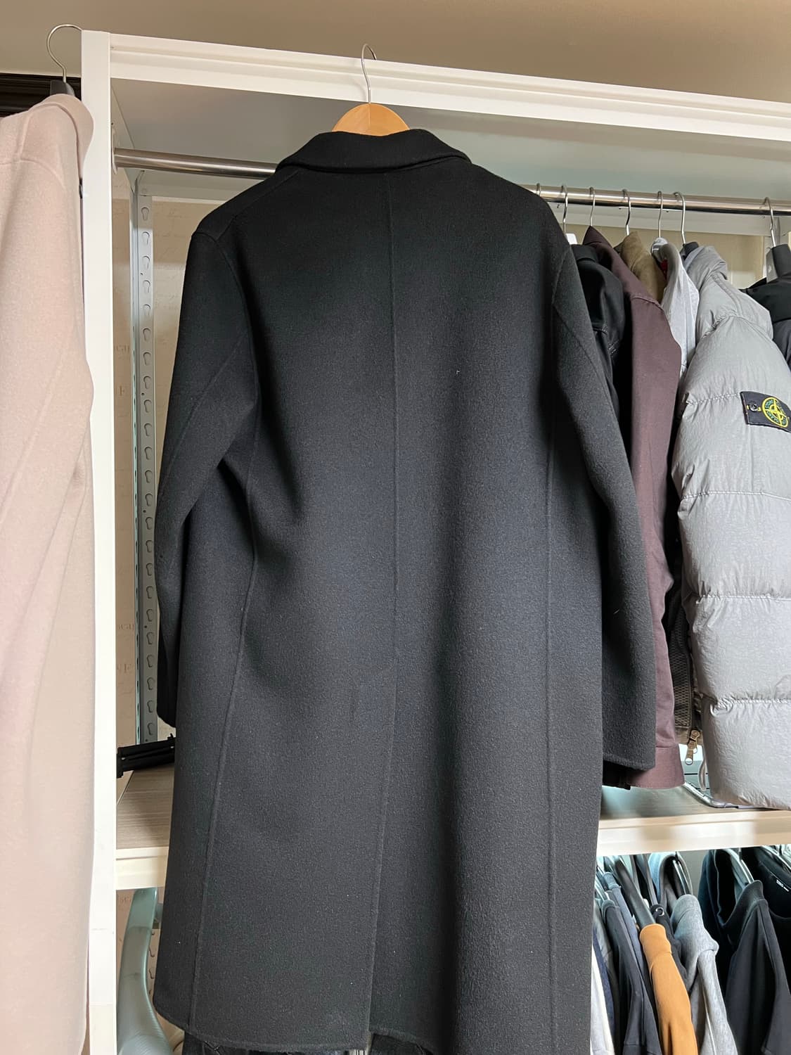 솔리드옴므 블랙코트 46사이즈 상품이미지5