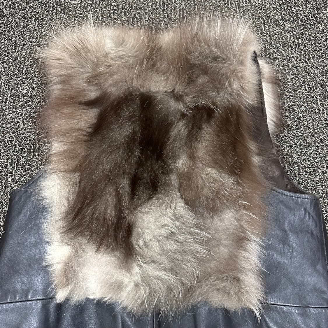 SHES MISS 쉬즈미스 폭스 퍼 양가죽 베스트 조끼 66사이즈 상품이미지7