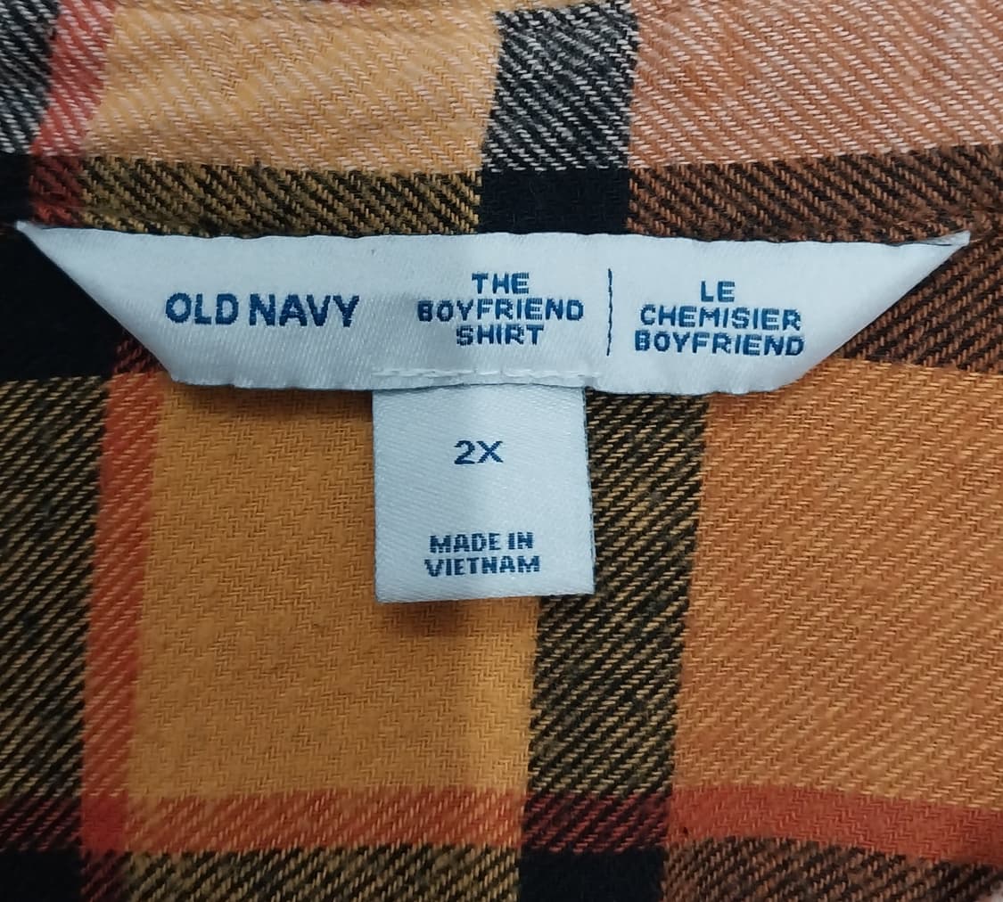 OLD NAVY 올드 네이비 플란넬 포켓 체크셔츠 2X (115-120) 상품이미지4