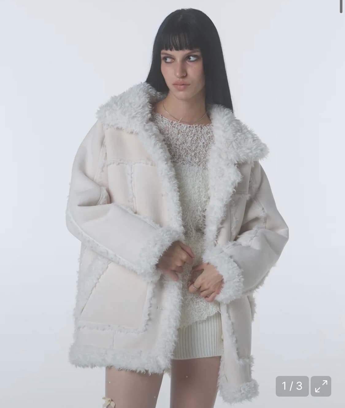 오디너리홀리데이 무스탕 싱글코트 상품이미지1