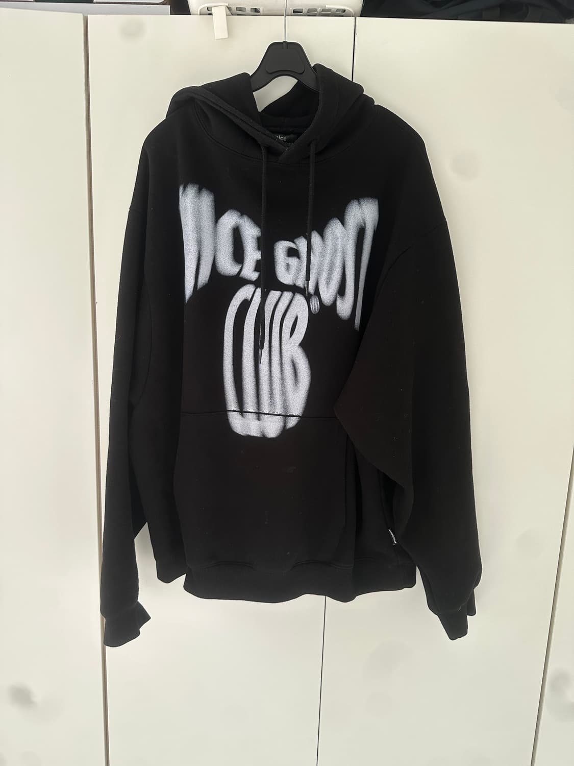 나이스고스트클럽 그래픽 블랙 후드티 XL 상품이미지1