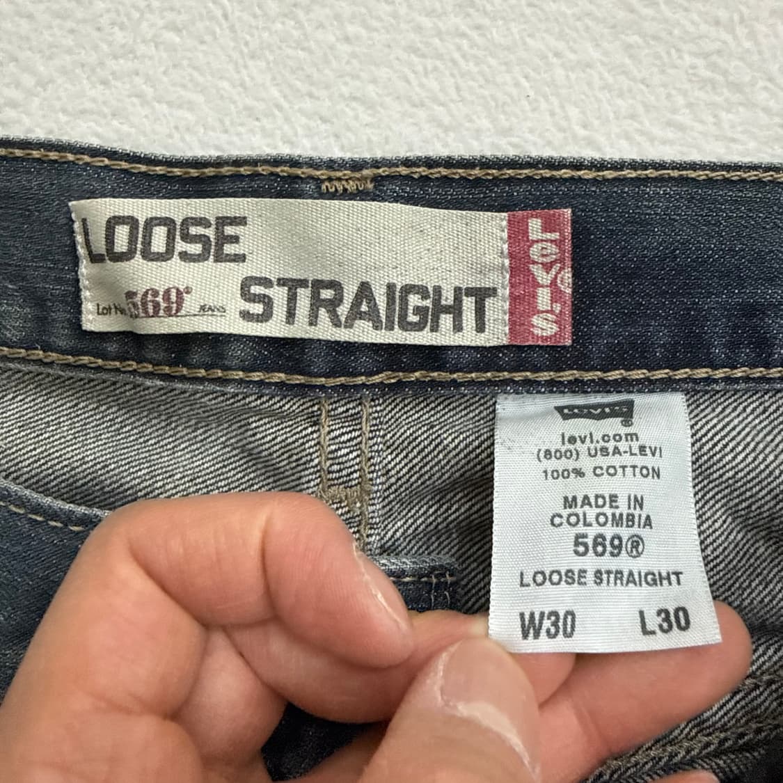 W30L30 리바이스 569 루즈핏 데님팬츠 0406T 상품이미지5