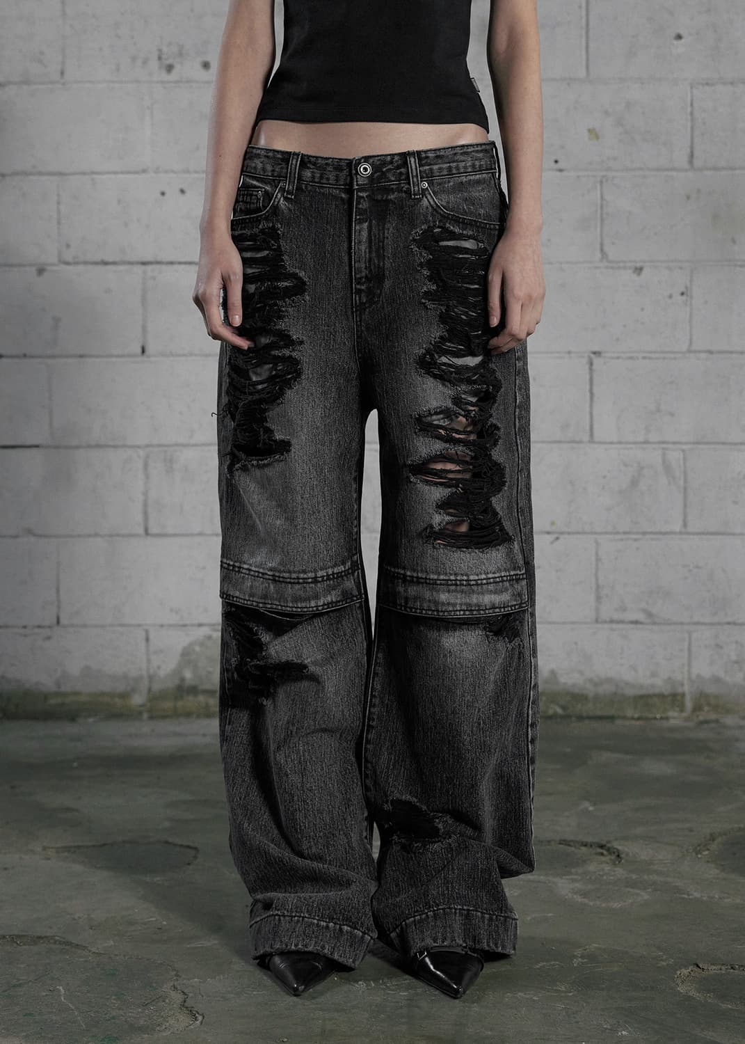 보헤미안서울 와이드 팬츠 상품이미지1