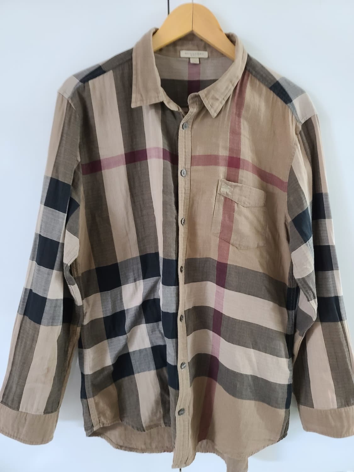 버버리브릿 체크 셔츠 100정도 상품이미지3