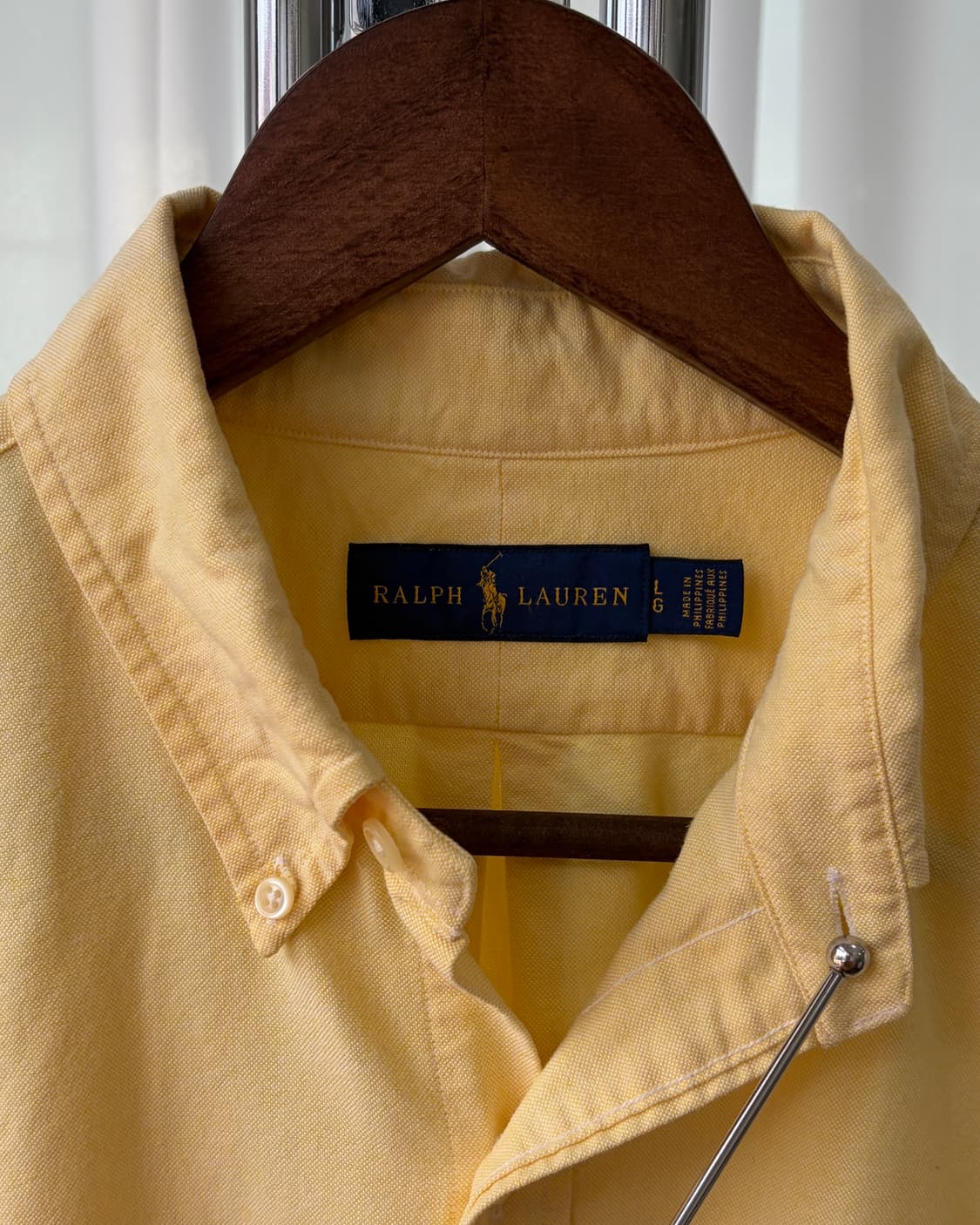[L]폴로 랄프로렌 옐로우 옥스포드 셔츠 상품이미지9
