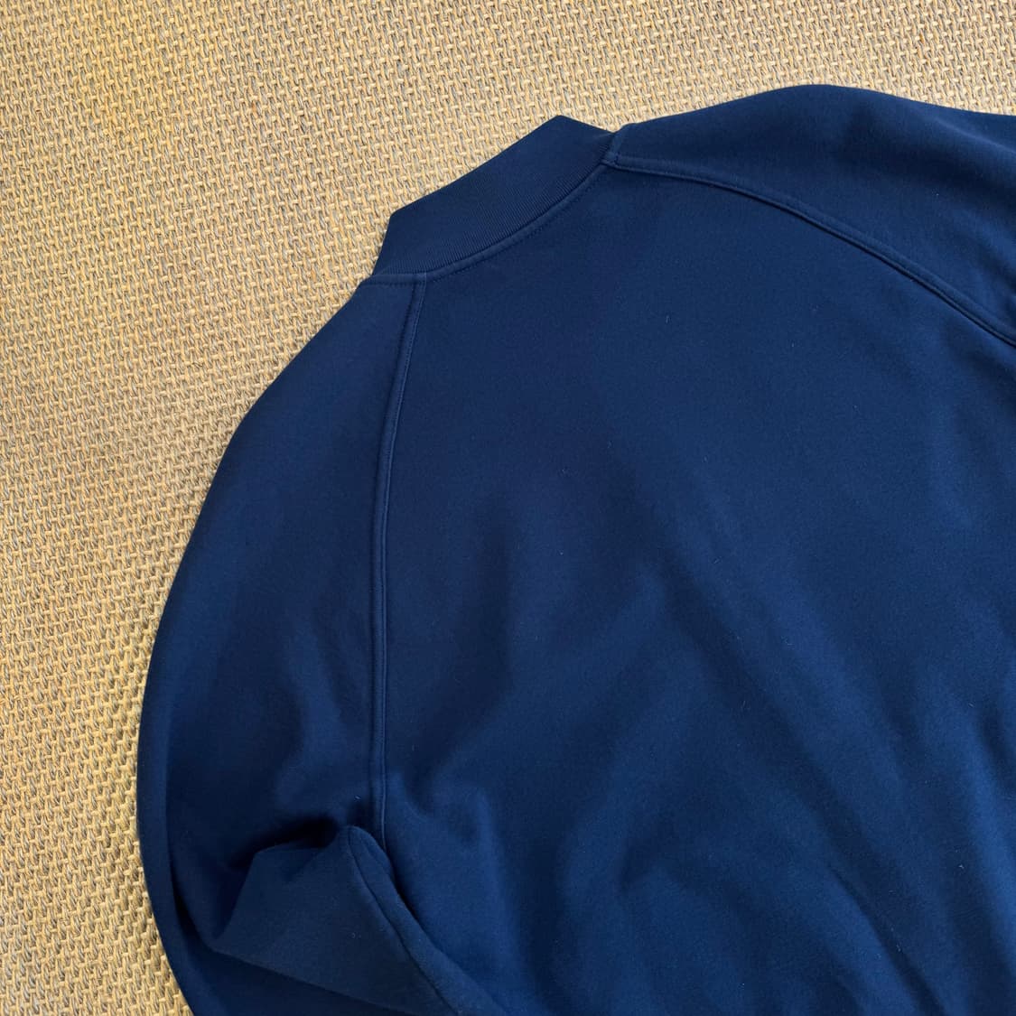 HERMES 에르메스  가죽 장식 바시티 인디고 블루 스타디움 자켓 블루 상품이미지10