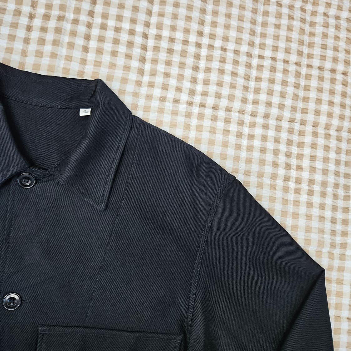 유니클로 얇은 간절기 면자켓 남자100 상품이미지3