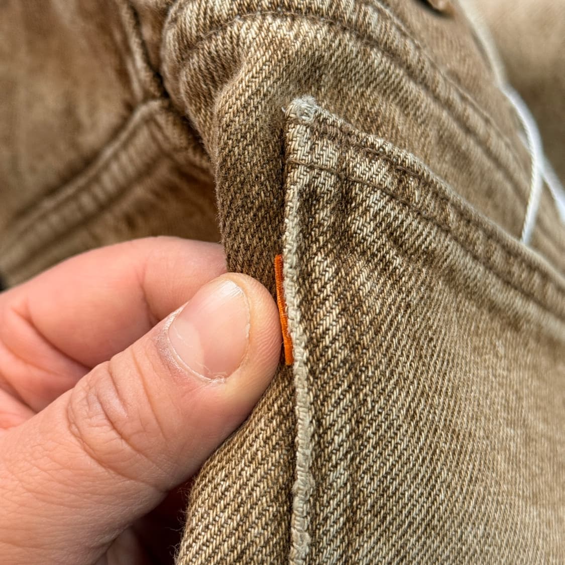 90S 리바이스 브라운 517 부츠컷 USA 38 데님 팬츠 상품이미지7