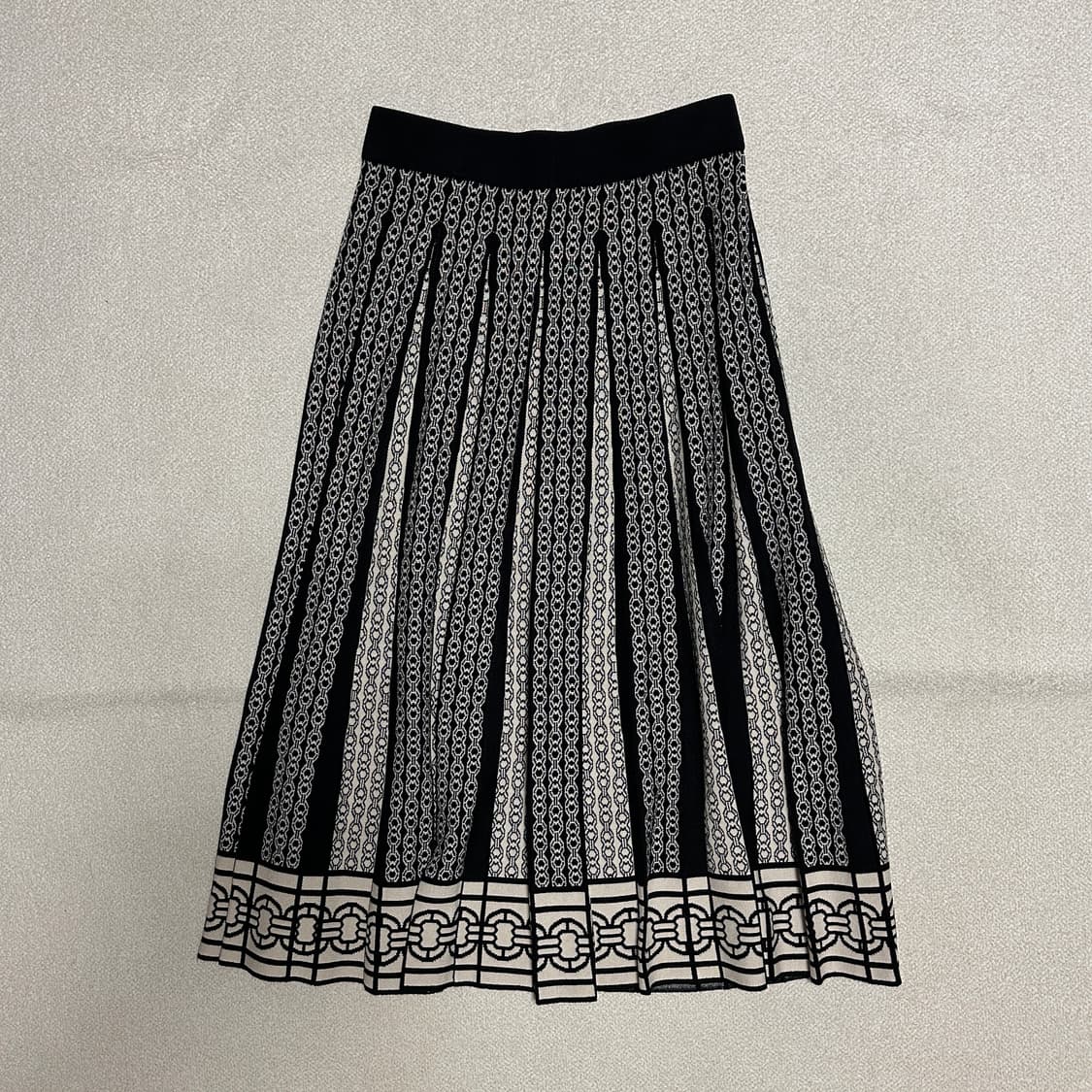 스테파넬 니트 플리트 롱 스커트 상품이미지2