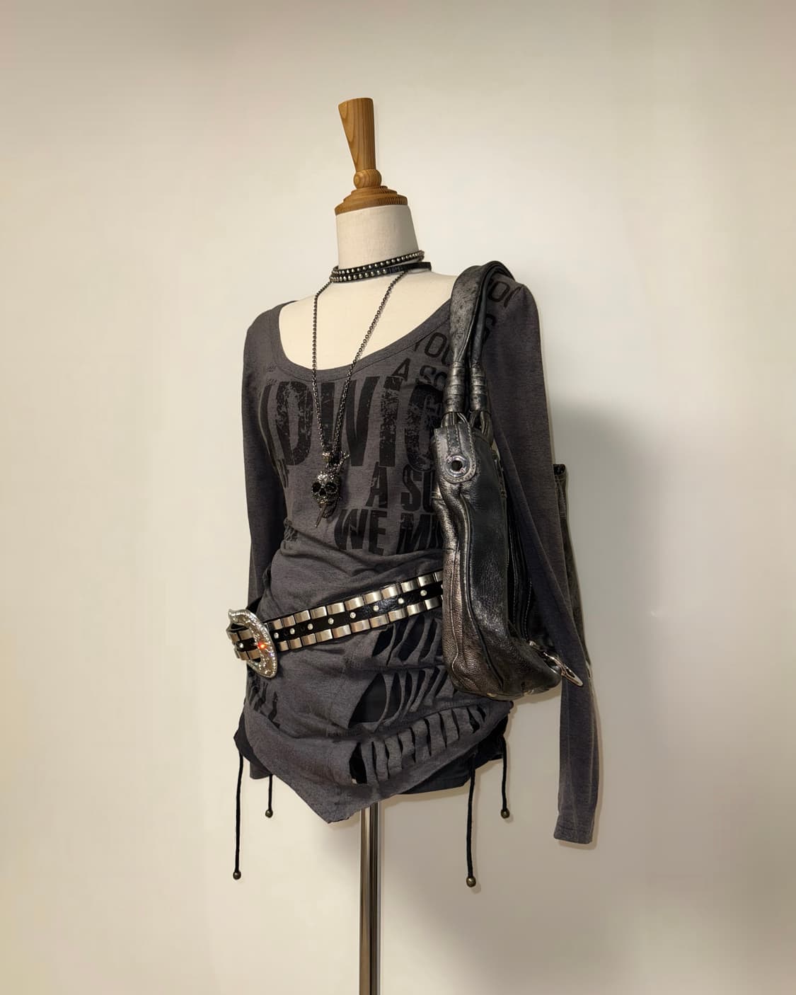 거미줄 와투케 브라운 롱슬리브 상품이미지6