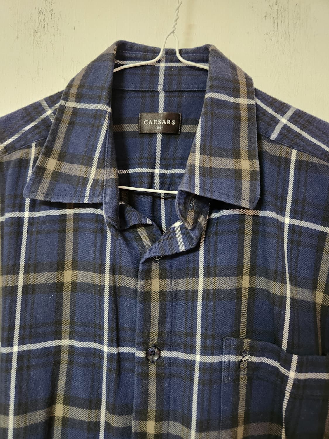 CAESAES 남성 체크 셔츠 남방 100 상품이미지2
