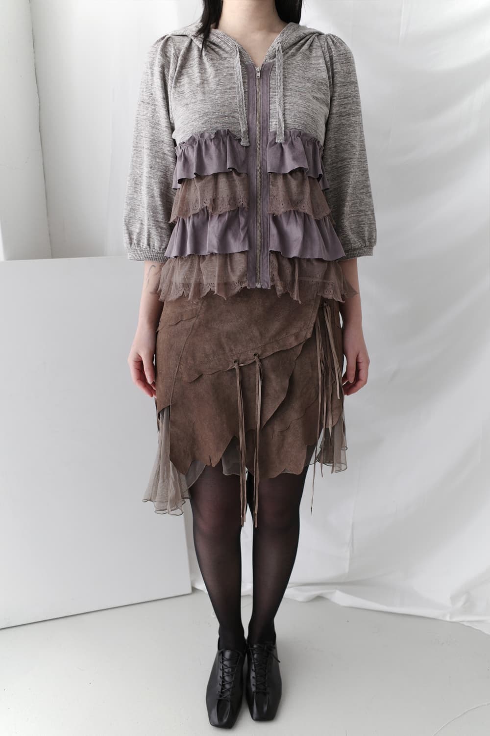 fringe snap wrap skirt 상품이미지9