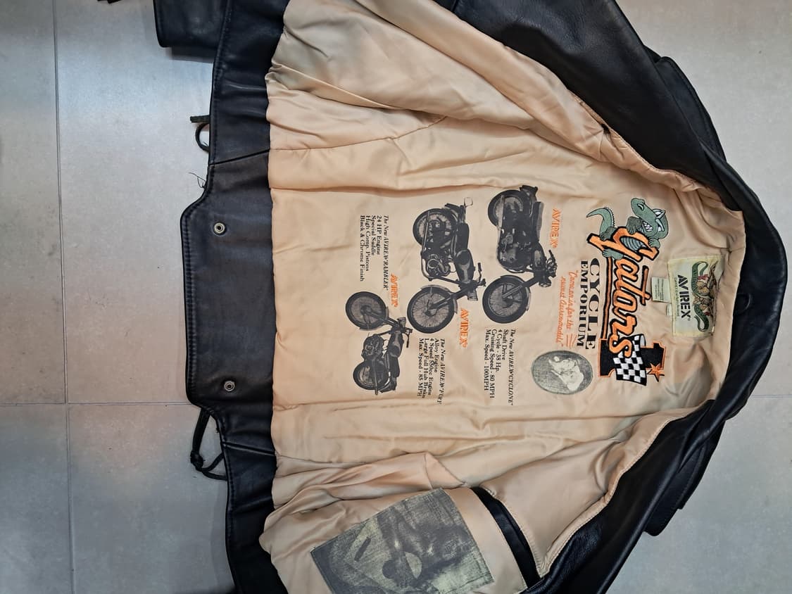 Avirex 바이크 가죽 자켓 상품이미지3