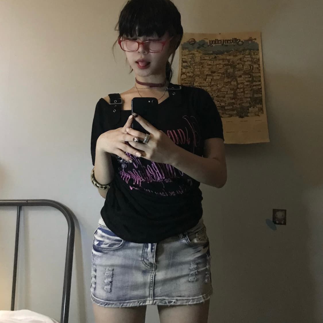 Lazy Daisy 레이지데이지 고스펑크 락 버클 티 상품이미지2