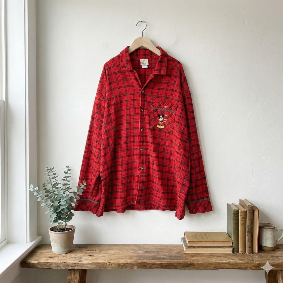 Winter Mickey Red Check pajama  상품이미지1