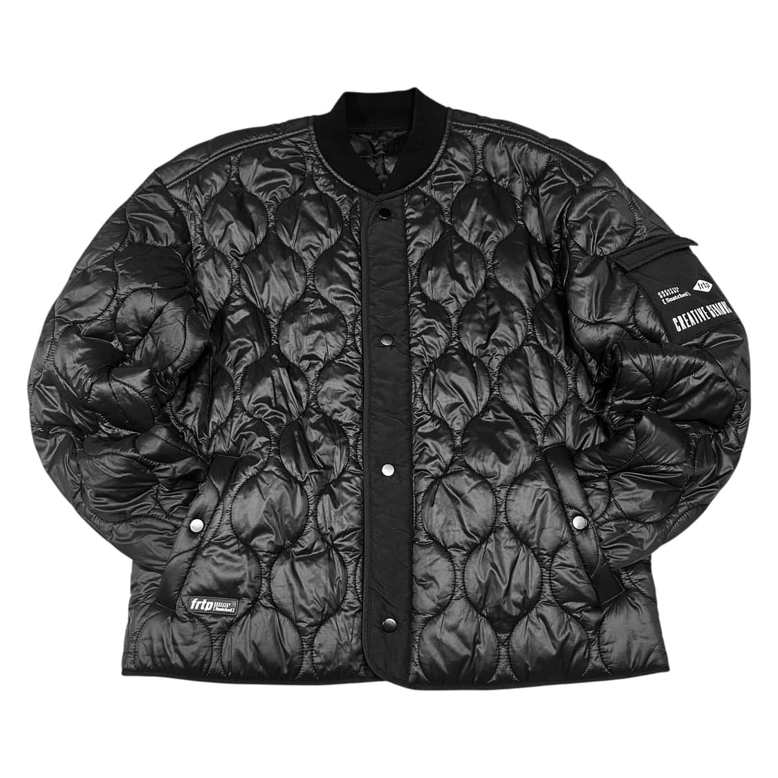 ✨ (바배) 퀄팅 깔깔이 블랙 누빔 패딩 상품이미지1