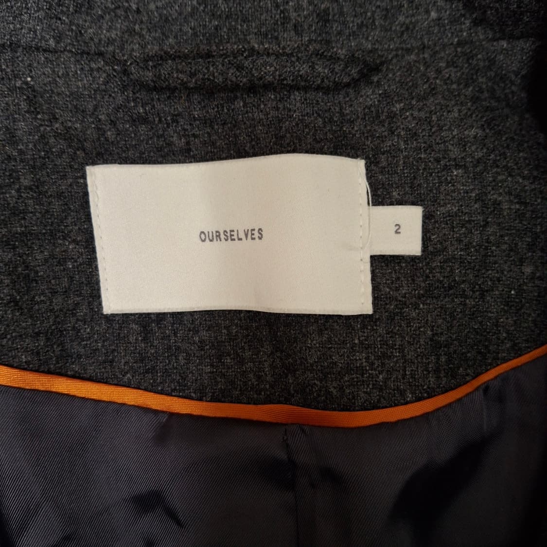 [2] 아워셀브스 파인울 릴렉스드 블루종 차콜 그레이 상품이미지2