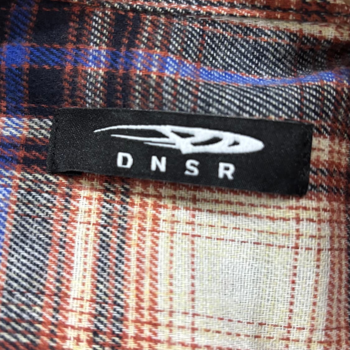 DNSR 옐로우블루 플란넬 체크 셔츠 상품이미지3