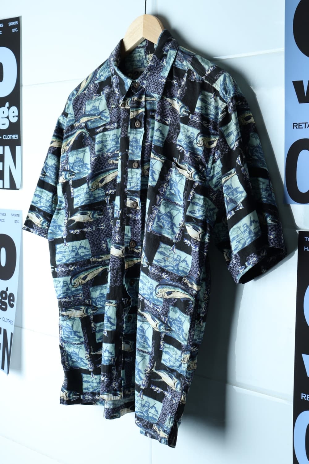 (M-XL) 브랜드빈티지 반팔셔츠 남방 90s 년대 USA-H33079 상품이미지1