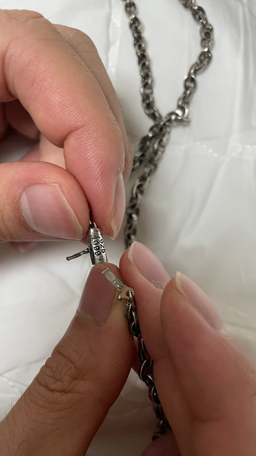 새상품 크롬하츠 페이퍼체인 30인치 팝니다 상품이미지4