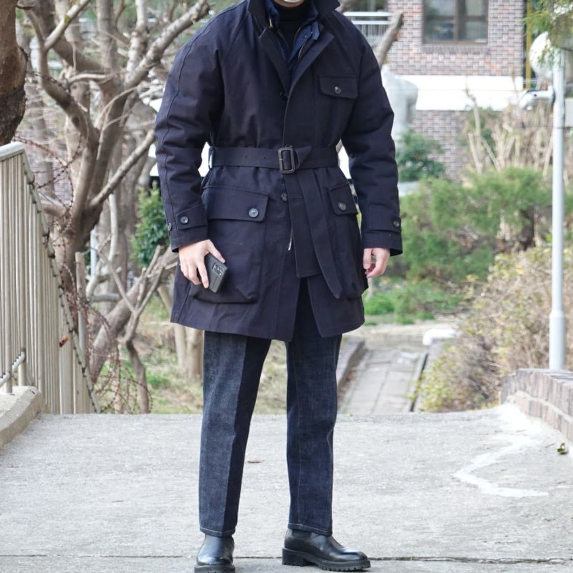 올투스바스터즈 슈팅 코트 네이비 L  상품이미지8