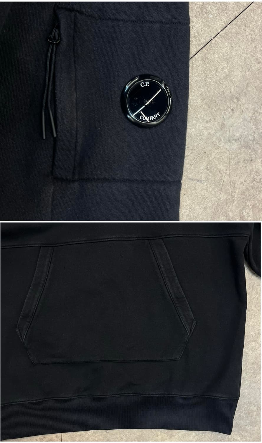 씨피컴퍼니 후드티 블랙 XL #csz3937 상품이미지5
