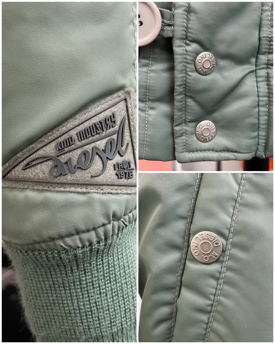 디젤 00s N2B 크롭 퍼 자켓 상품이미지9