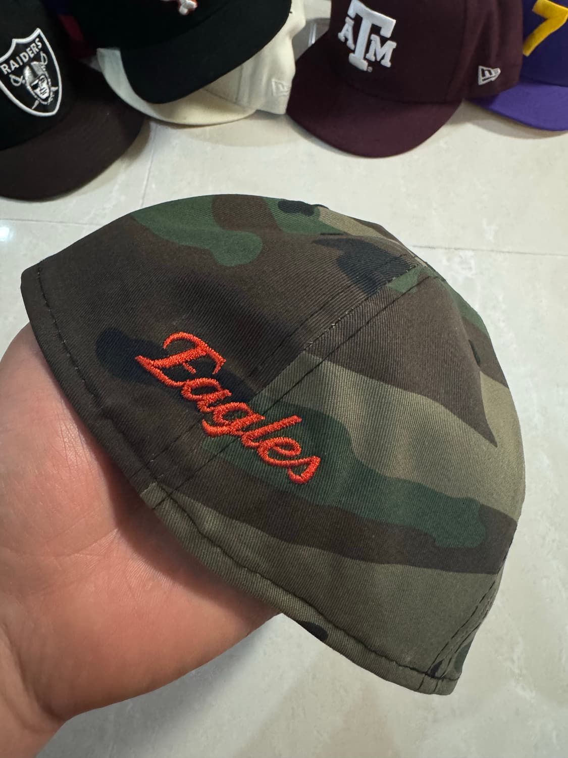 뉴에라 한화이글스 카모 캡 5/8 미시착 처분  상품이미지2