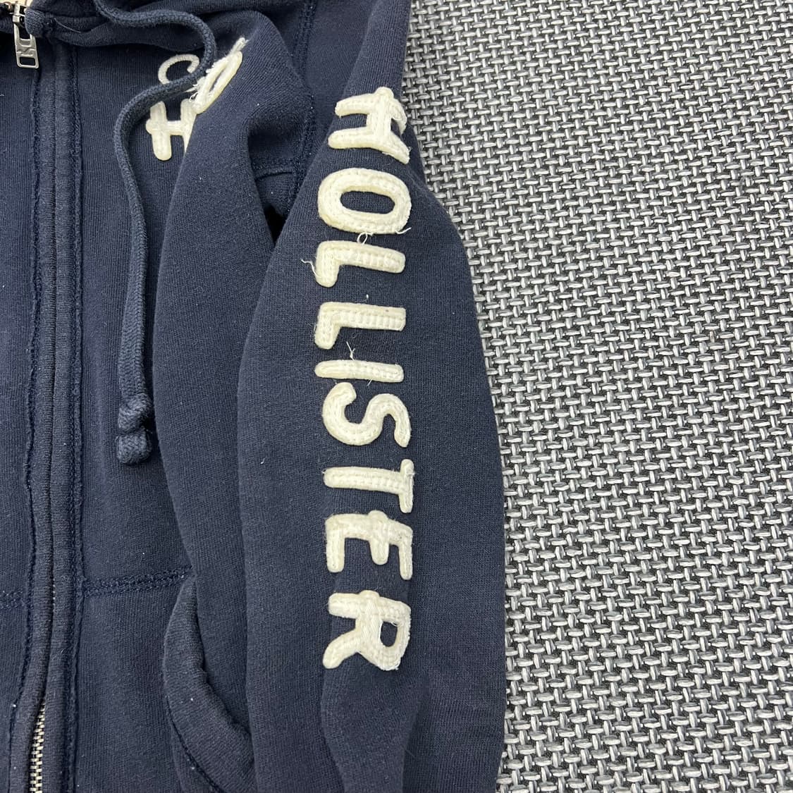 착샷O 홀리스터 네이비 딱붙 후드집업 상품이미지3