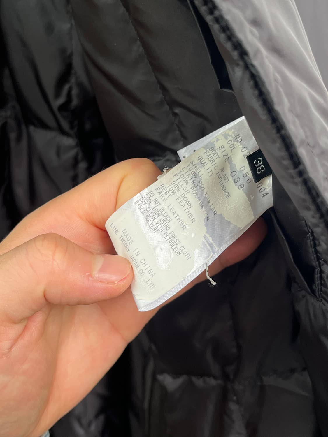 Theory 히든 버튼 다운 패딩 코트 38 상품이미지5