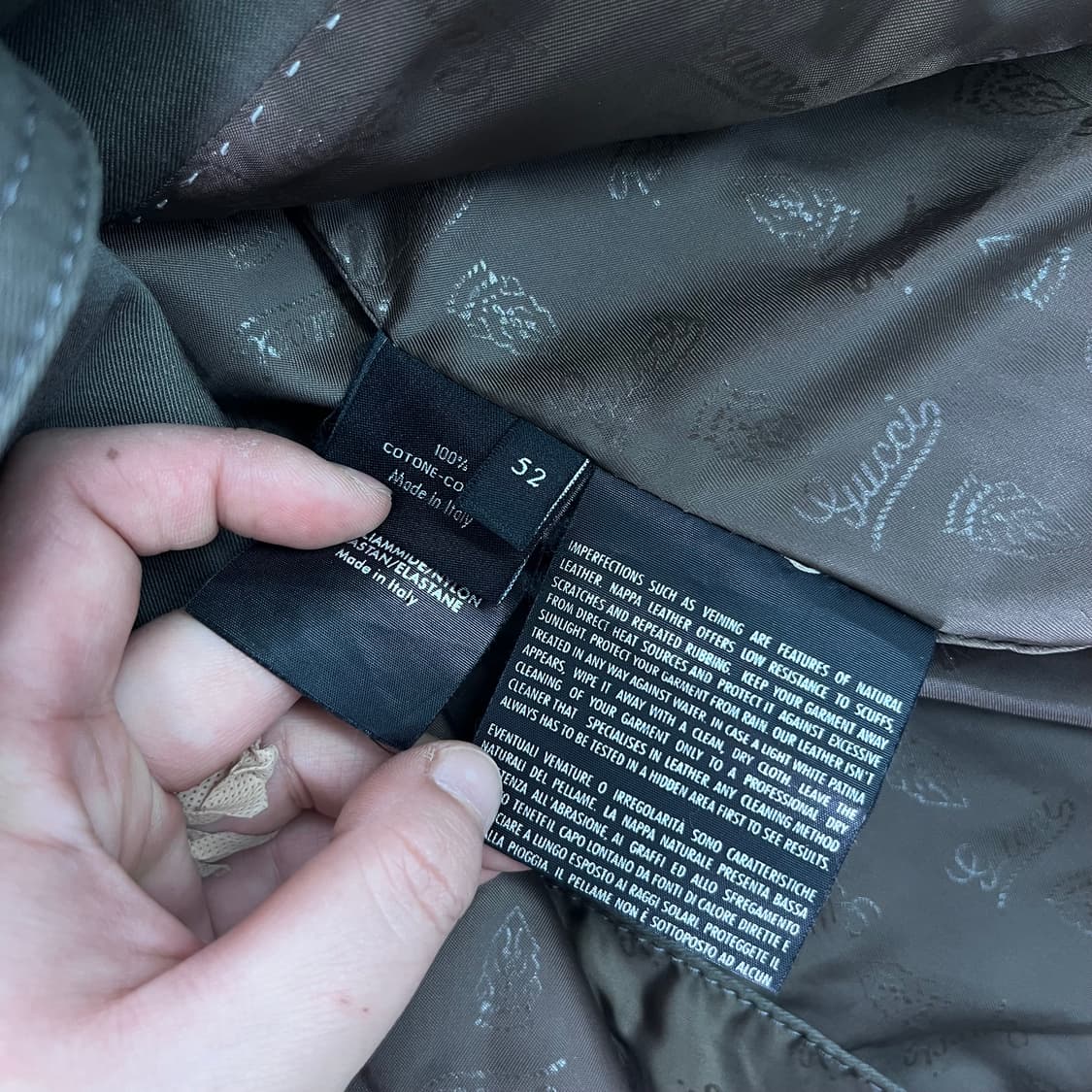 100 구찌 빈티지 포켓 코튼 블레이져 상품이미지9