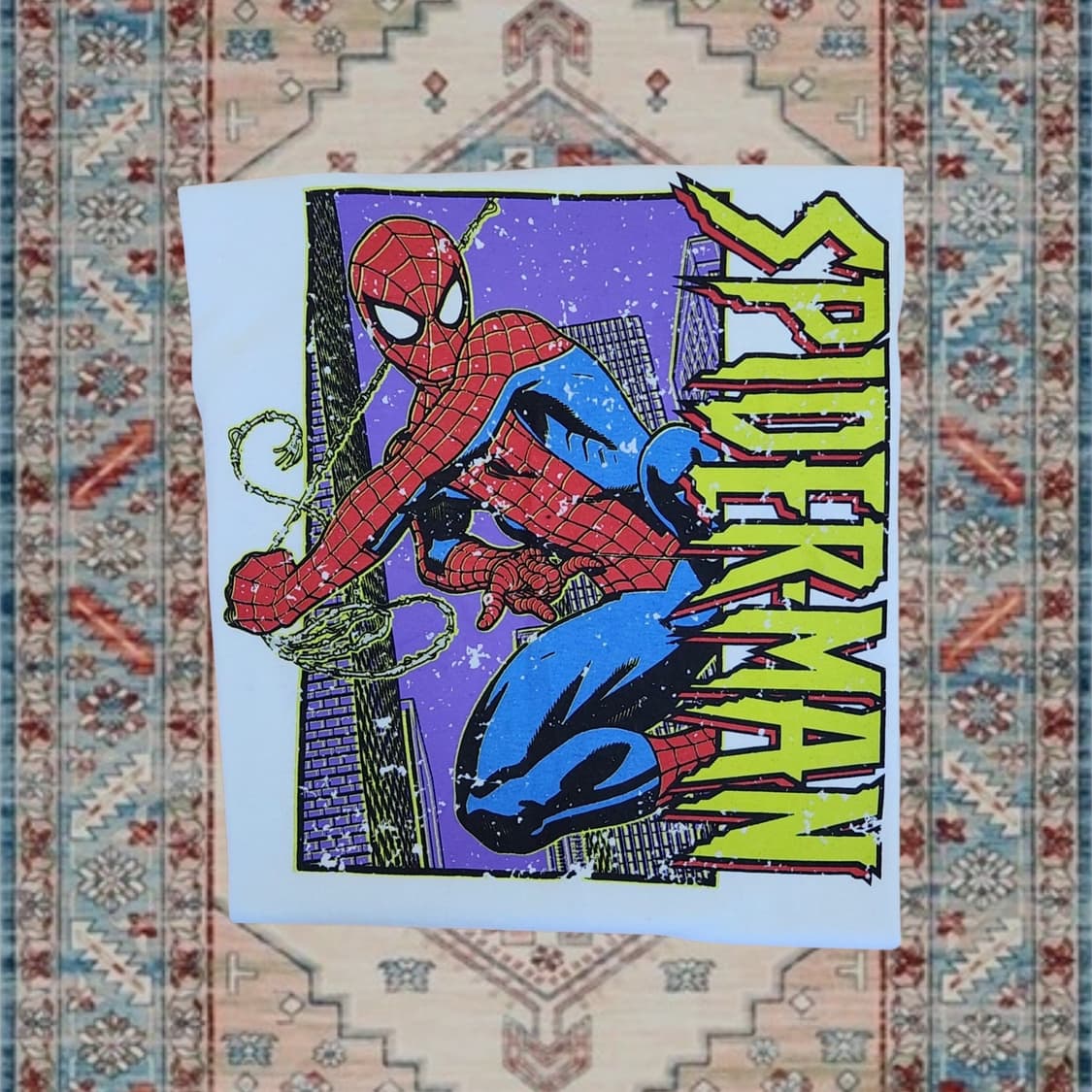 Marvel Comics 스파이더맨 빅프린팅 티셔츠 L 상품이미지3