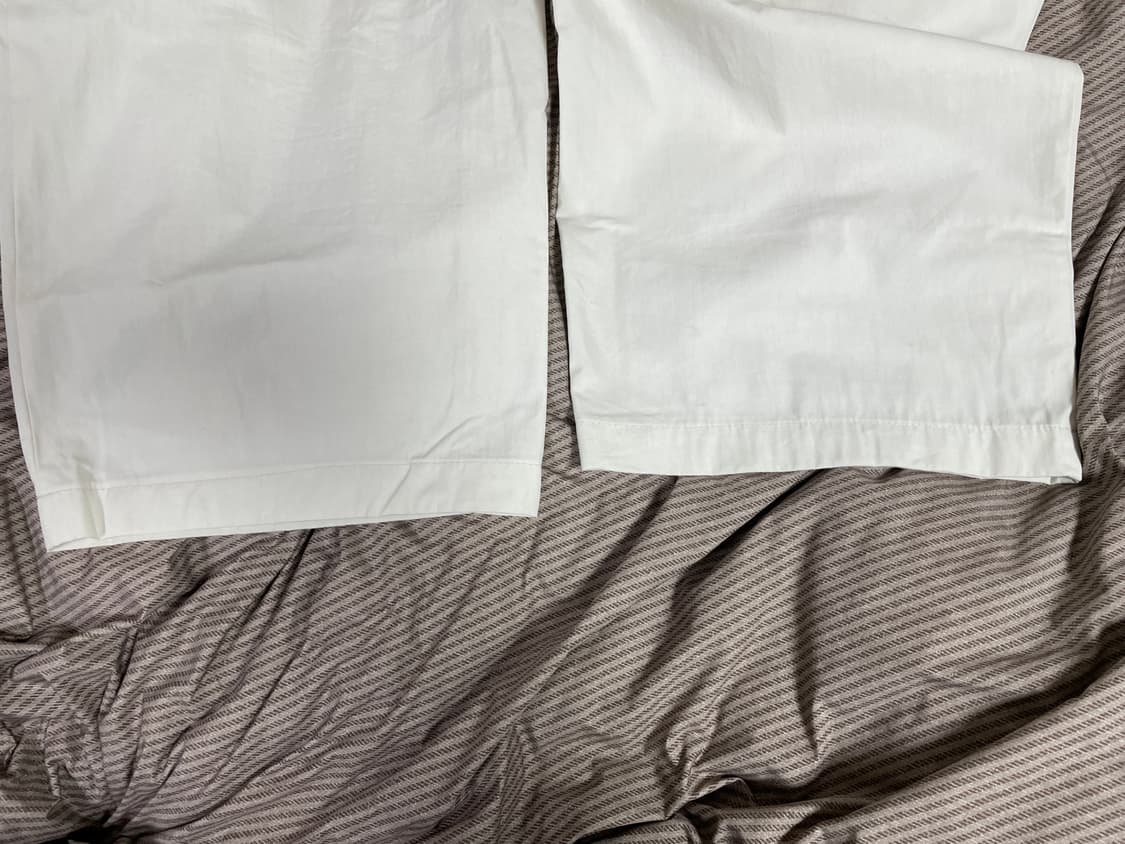 [ 2 ] 23SS 러프사이드 투턱 와이드 팬츠 에크루 (기장수선) 상품이미지3