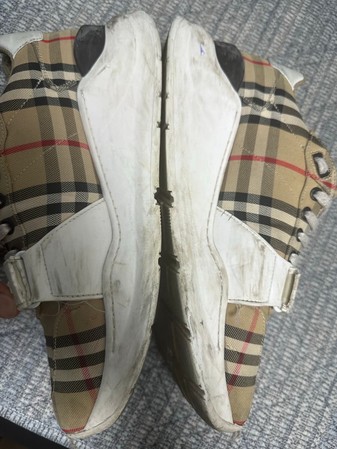 [43/280]버버리 벨크로 빈티지 체크 코튼 스니커즈 상품이미지6